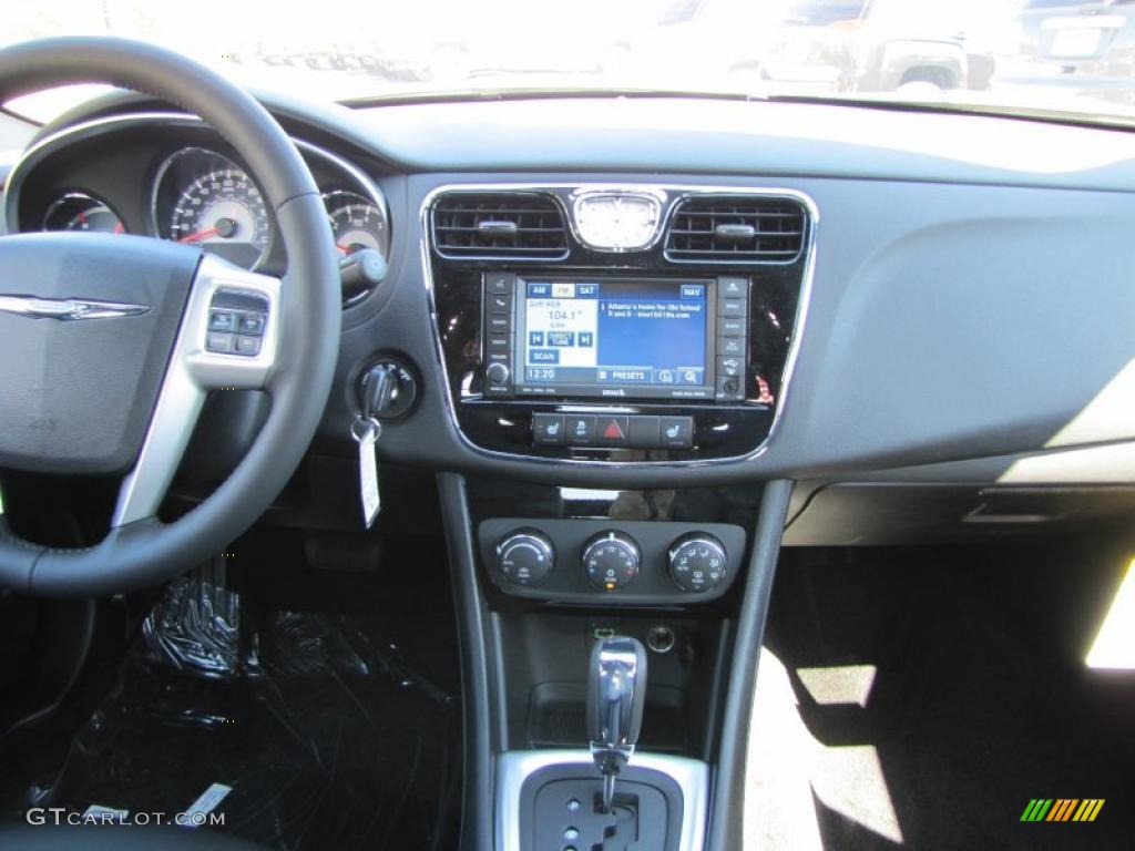 2011 Chrysler 200 Limited Black Dashboard Photo #46121142