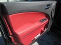 Black/Radar Red 2011 Dodge Charger R/T Plus Door Panel