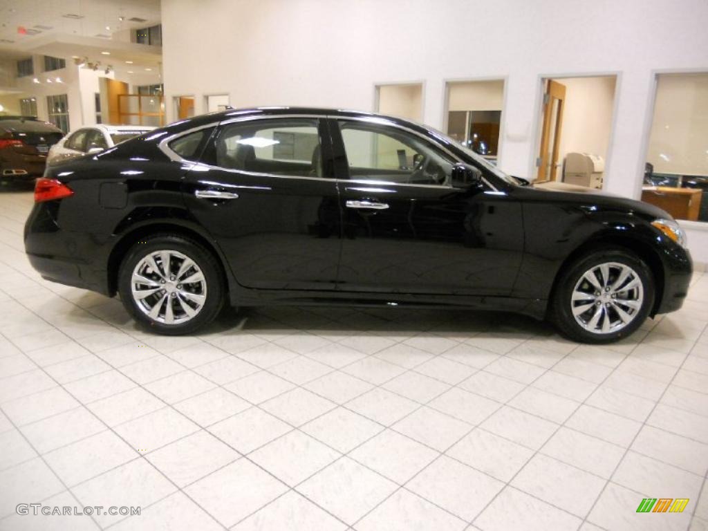 Black Obsidian 2011 Infiniti M 37x AWD Sedan Exterior Photo #46122600