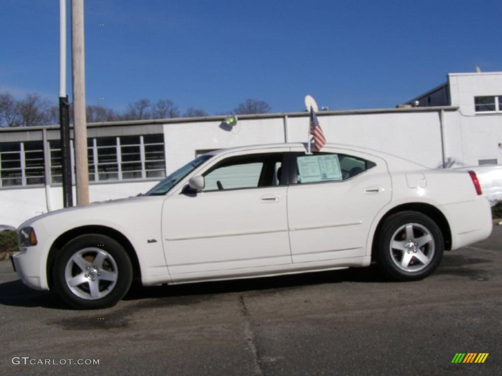 2010 Charger SXT - Stone White / Dark Slate Gray photo #4