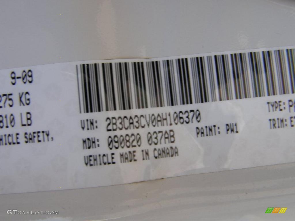 2010 Charger SXT - Stone White / Dark Slate Gray photo #11