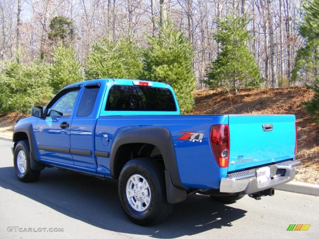 Pace Blue 2007 Chevrolet Colorado LT Z71 Extended Cab 4x4 Exterior Photo #46123407