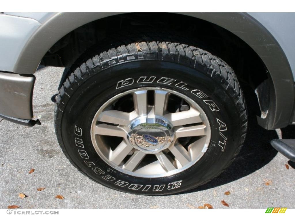 2006 F150 Lariat SuperCrew 4x4 - Smokestone Metallic / Tan photo #27