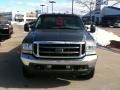 2002 Dark Shadow Grey Metallic Ford F250 Super Duty Lariat SuperCab 4x4  photo #2