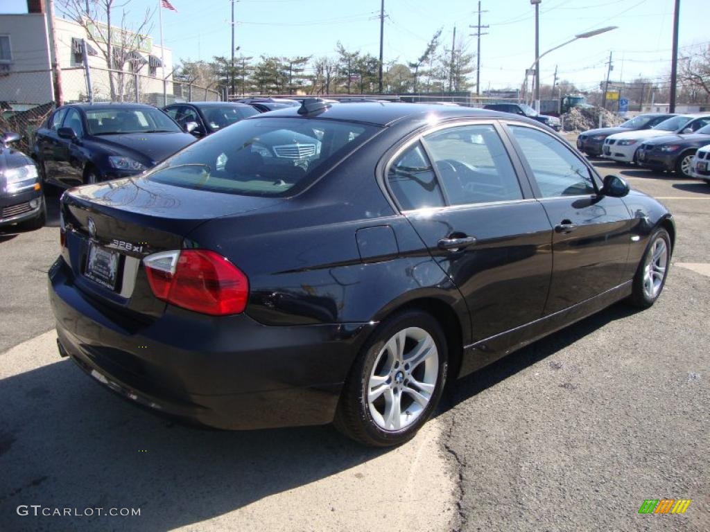 2008 3 Series 328xi Sedan - Black Sapphire Metallic / Terra Dakota Leather photo #4