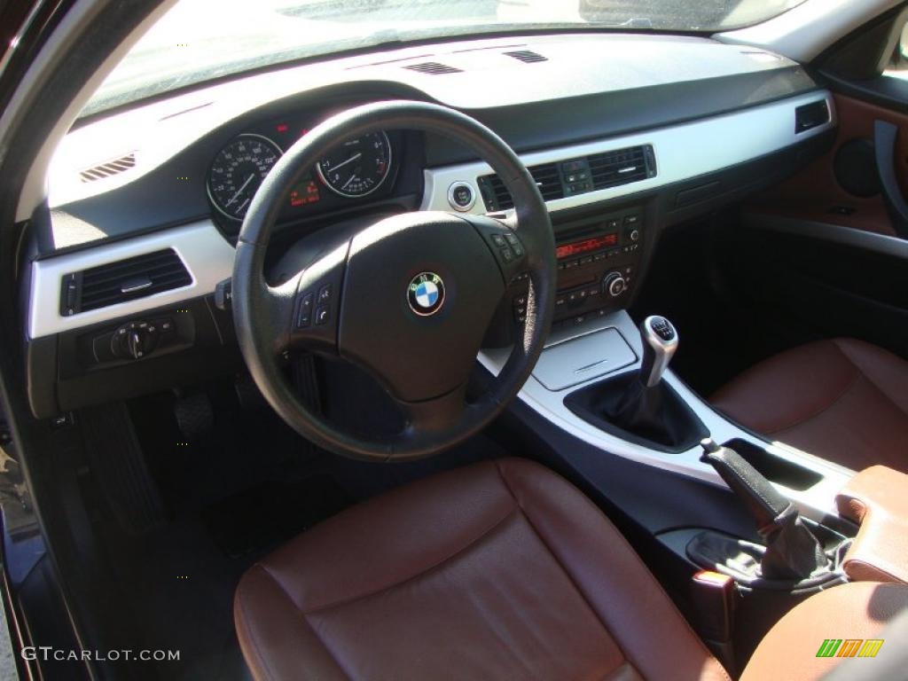 2008 3 Series 328xi Sedan - Black Sapphire Metallic / Terra Dakota Leather photo #5
