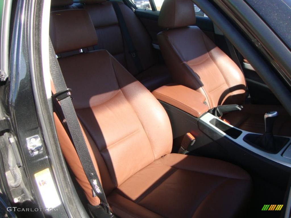 2008 3 Series 328xi Sedan - Black Sapphire Metallic / Terra Dakota Leather photo #7