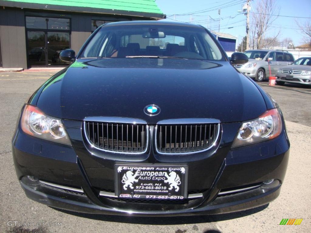 2008 3 Series 328xi Sedan - Black Sapphire Metallic / Terra Dakota Leather photo #9