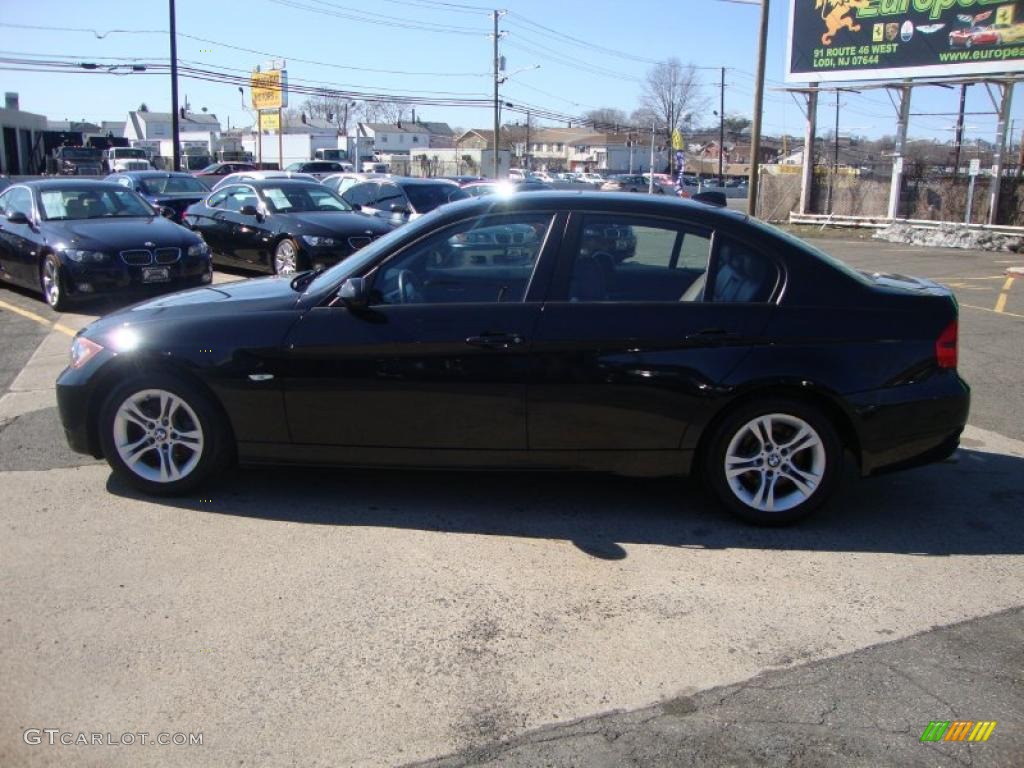 2008 3 Series 328xi Sedan - Black Sapphire Metallic / Terra Dakota Leather photo #16