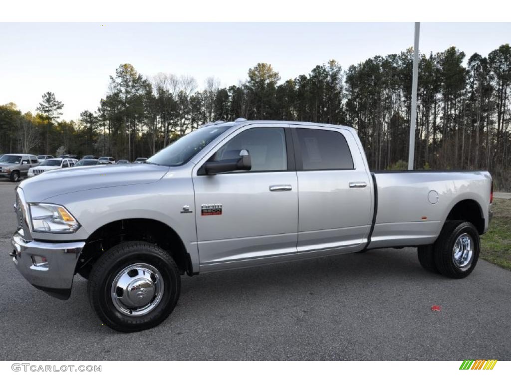 2011 Ram 3500 HD Big Horn Crew Cab 4x4 Dually - Bright Silver Metallic / Dark Slate Gray/Medium Graystone photo #1