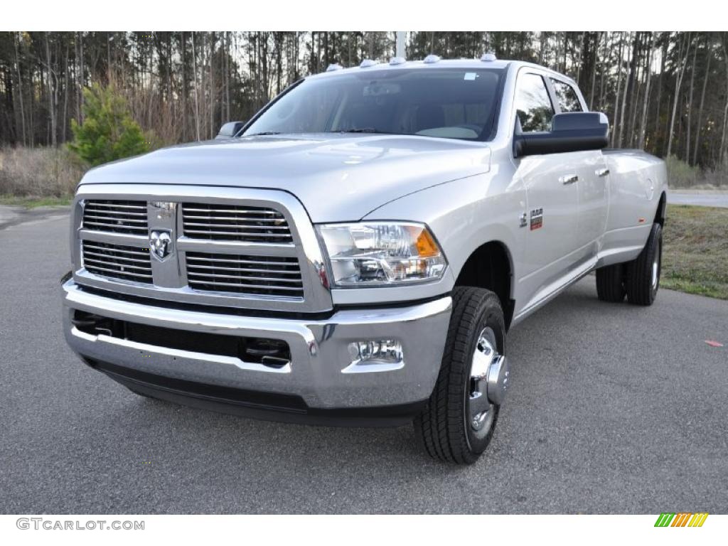 Bright Silver Metallic 2011 Dodge Ram 3500 HD Big Horn Crew Cab 4x4 Dually Exterior Photo #46127229