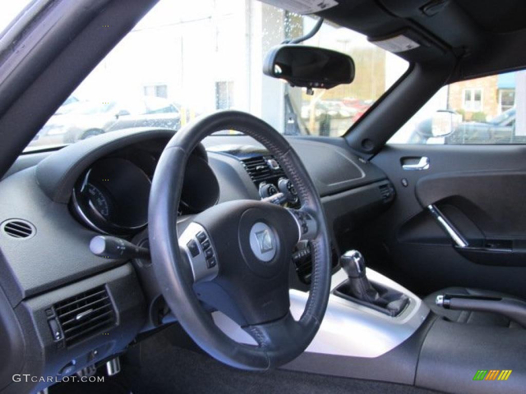 Black Interior 2007 Saturn Sky Roadster Photo #46127878