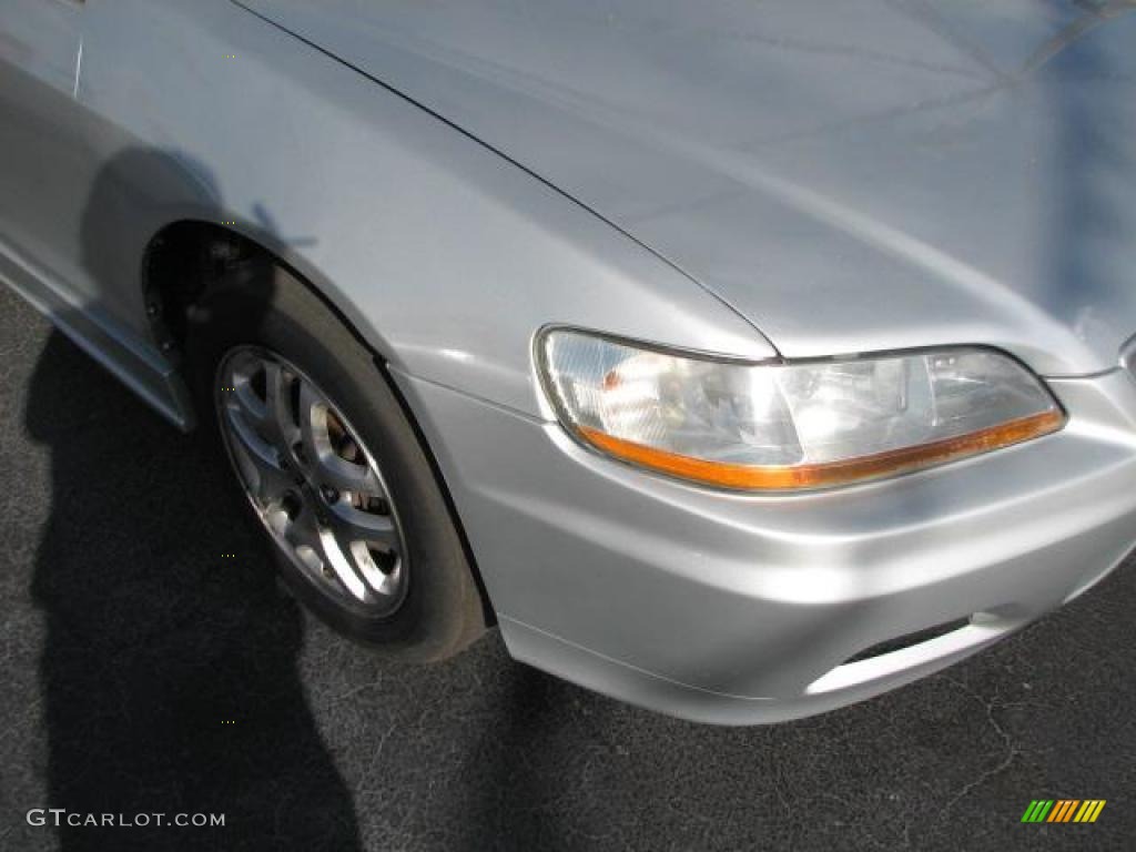 2002 Accord EX V6 Coupe - Satin Silver Metallic / Quartz Gray photo #2