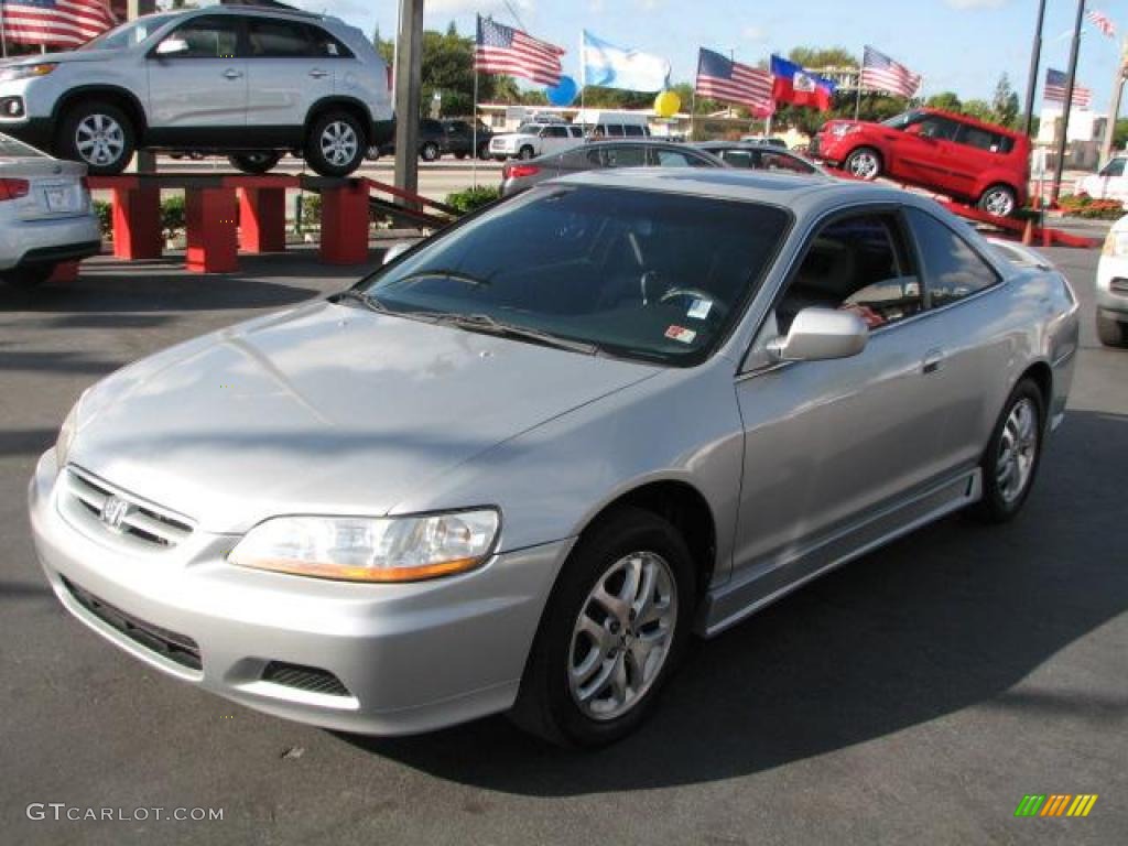 2002 Accord EX V6 Coupe - Satin Silver Metallic / Quartz Gray photo #5