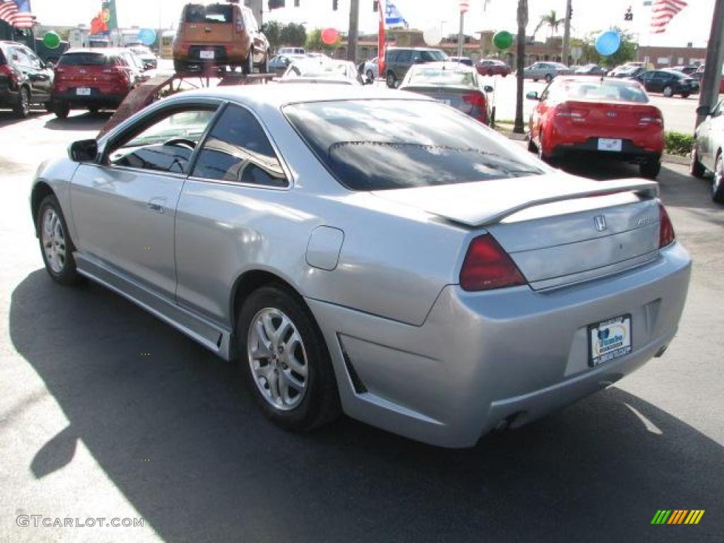 2002 Accord EX V6 Coupe - Satin Silver Metallic / Quartz Gray photo #7