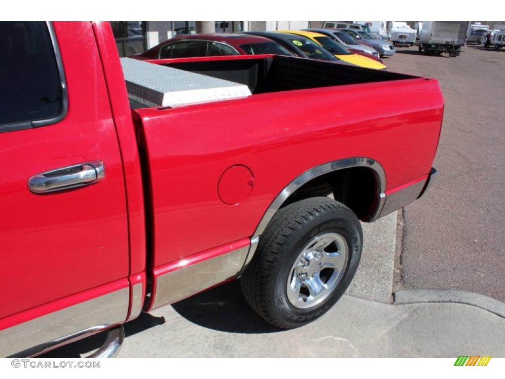 2003 Ram 1500 SLT Quad Cab 4x4 - Flame Red / Dark Slate Gray photo #21