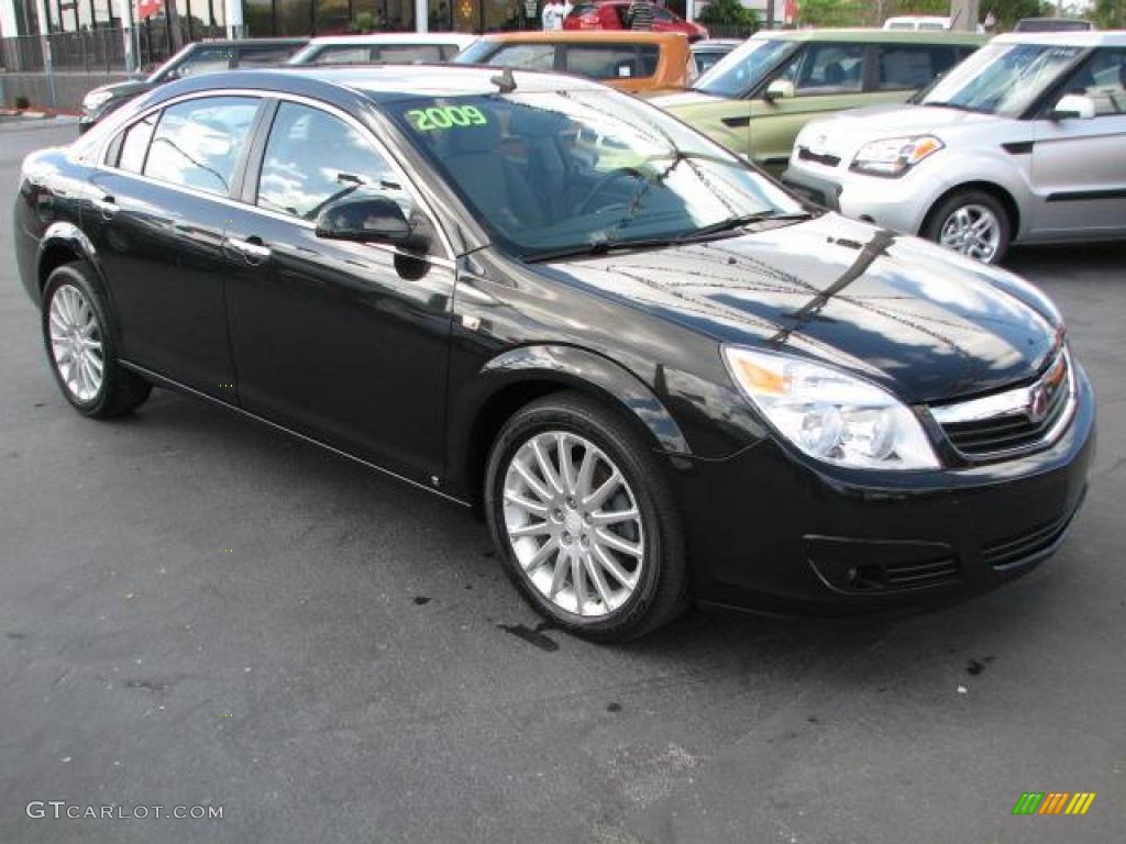 2009 Aura XR V6 - Carbon Flash Metallic / Gray photo #1