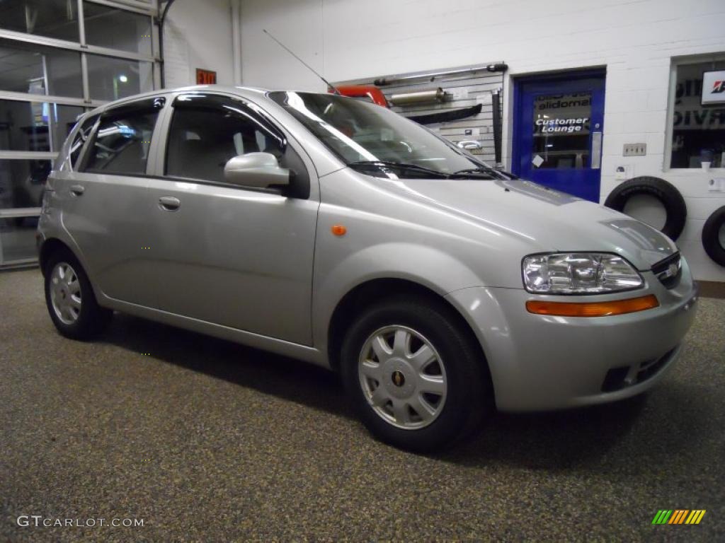 Galaxy Silver Metallic 2004 Chevrolet Aveo LS Hatchback Exterior Photo #46129045