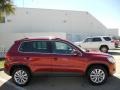 Wild Cherry Metallic 2011 Volkswagen Tiguan SE Exterior