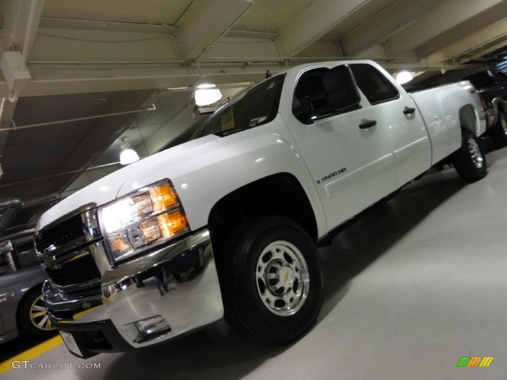 2007 Silverado 2500HD LT Crew Cab 4x4 - Summit White / Ebony photo #1