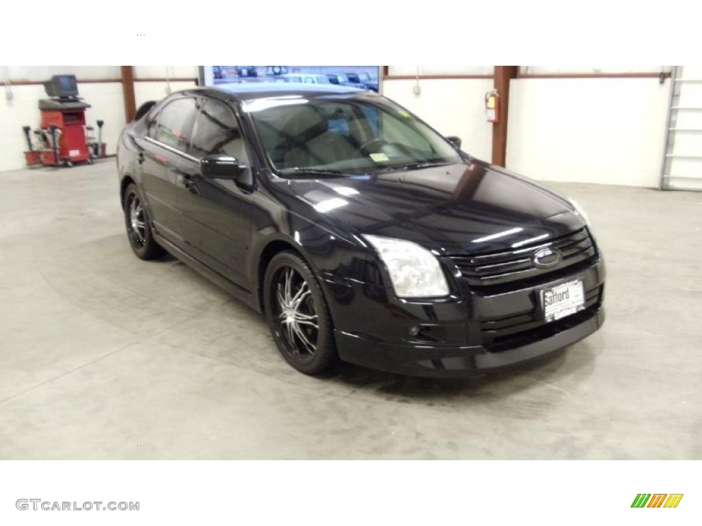 Black Ebony 2008 Ford Fusion SEL V6 Exterior Photo #46132969