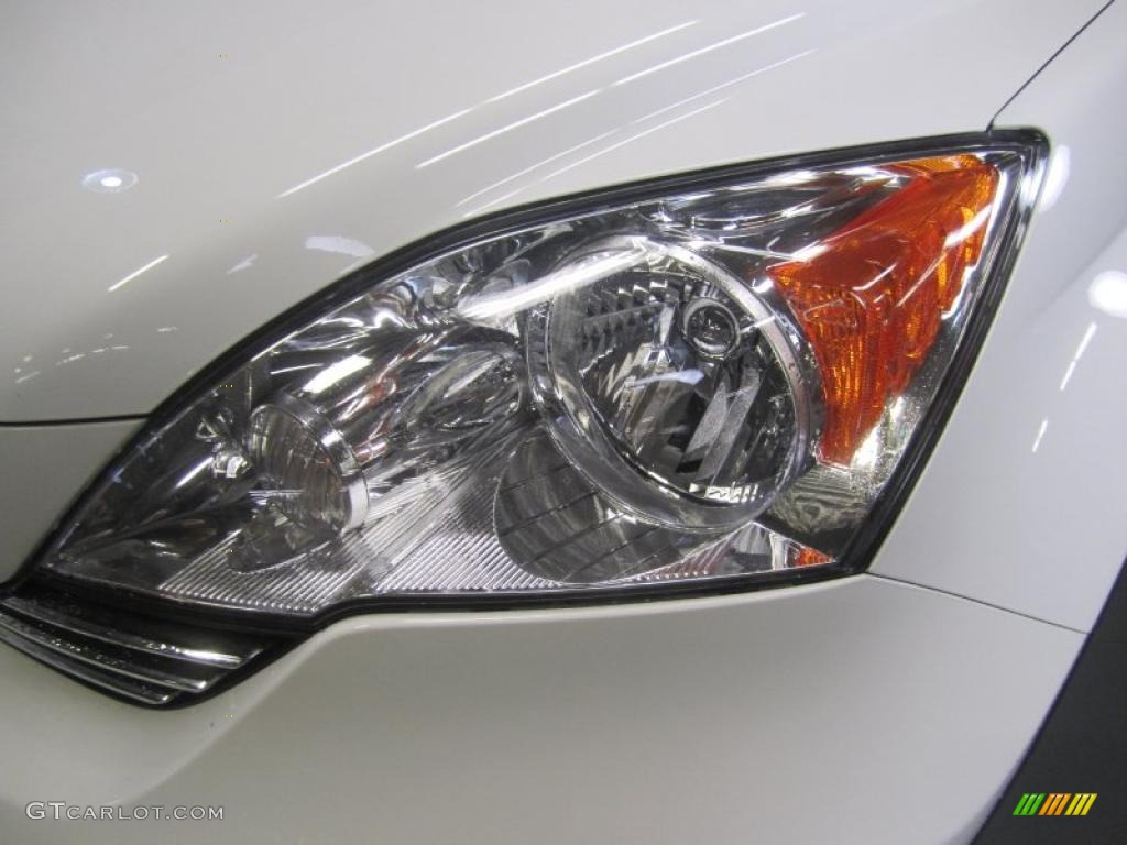 2009 CR-V EX-L 4WD - Taffeta White / Black photo #4