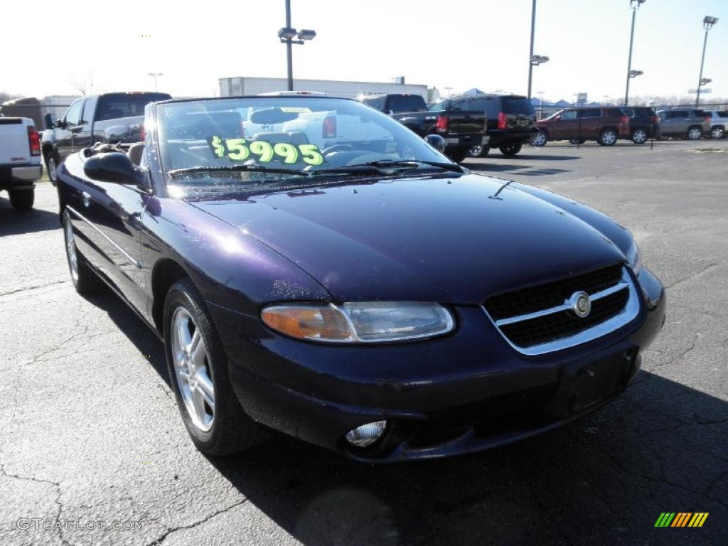 1997 Sebring JXi Convertible - Deep Amethyst Pearl / Camel photo #2