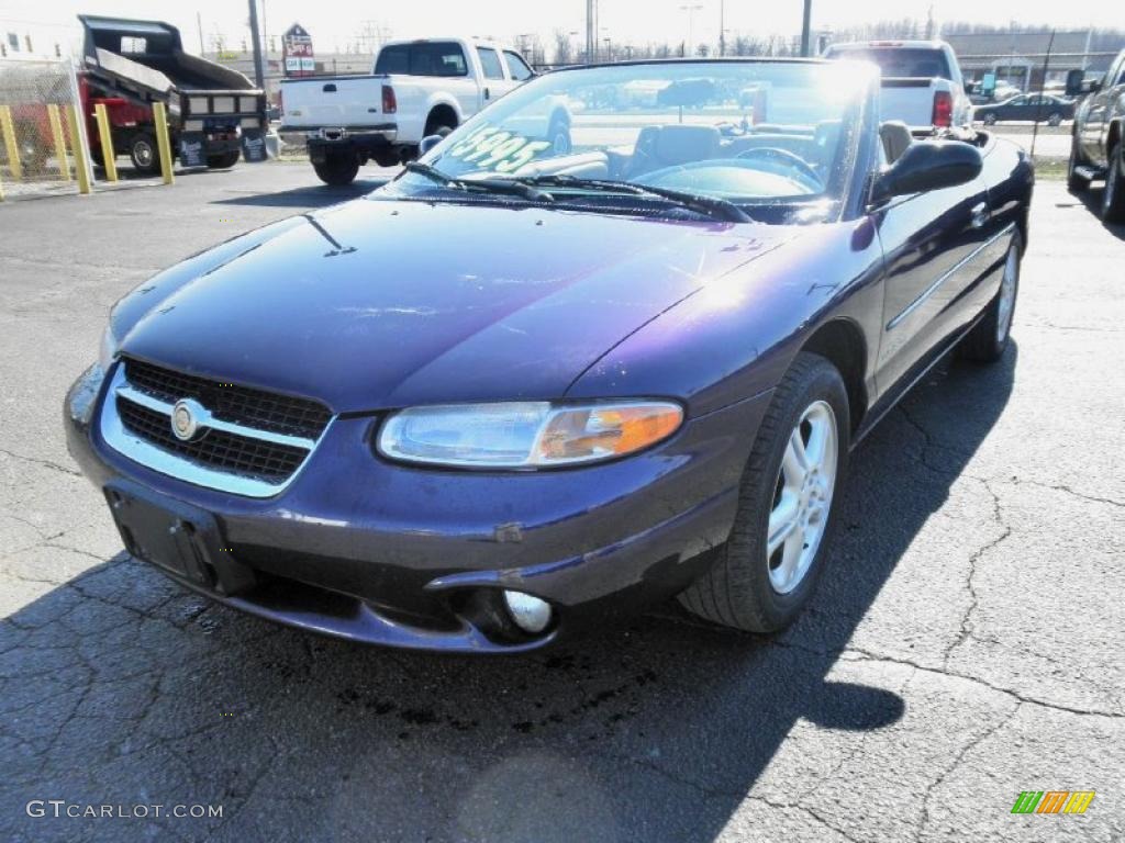 1997 Sebring JXi Convertible - Deep Amethyst Pearl / Camel photo #3