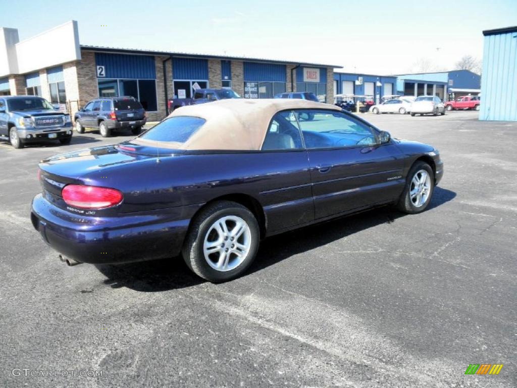 1997 Sebring JXi Convertible - Deep Amethyst Pearl / Camel photo #20