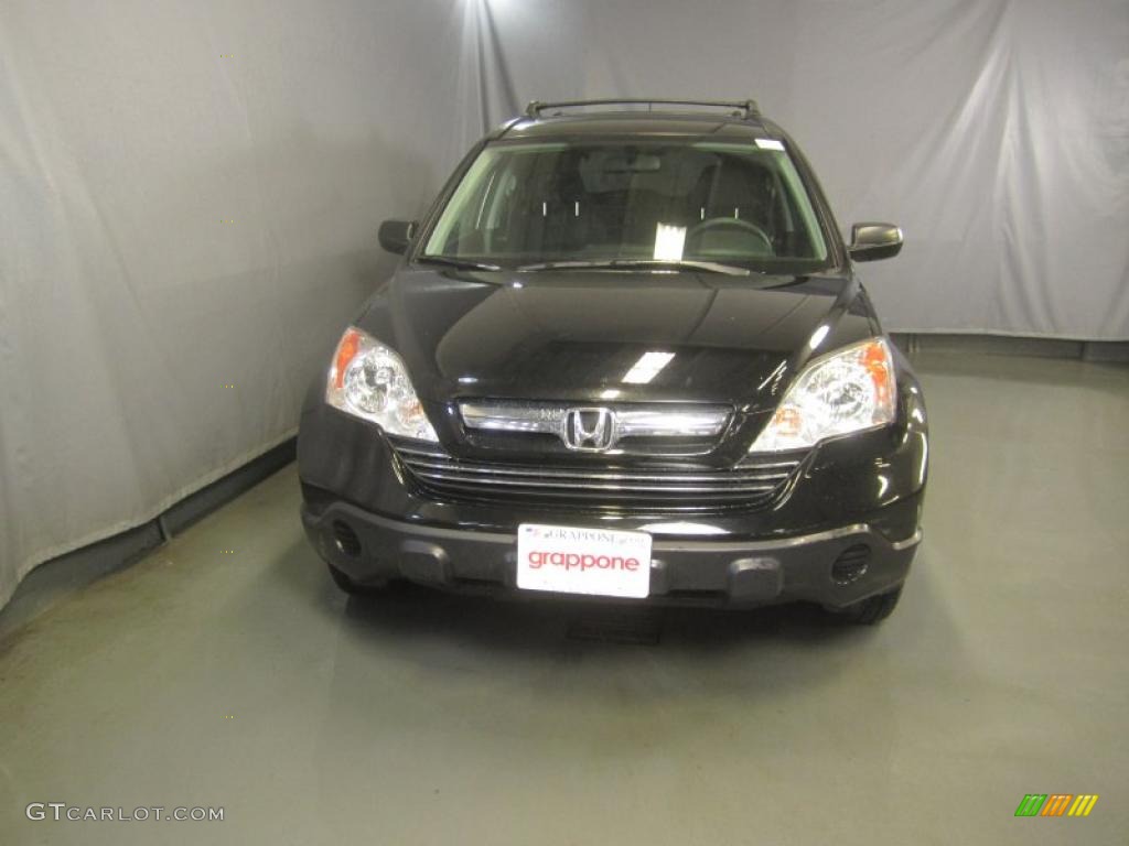 2009 CR-V EX 4WD - Crystal Black Pearl / Black photo #2