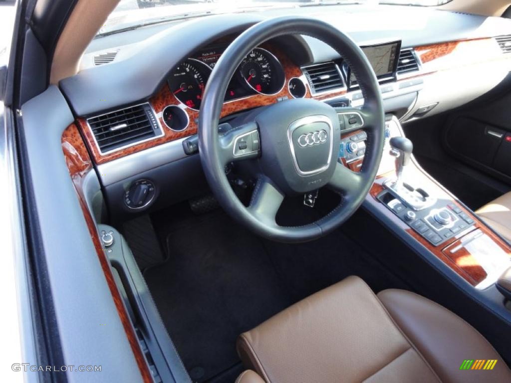 Amaretto Interior 2008 Audi A8 L 4.2 quattro Photo #46135615
