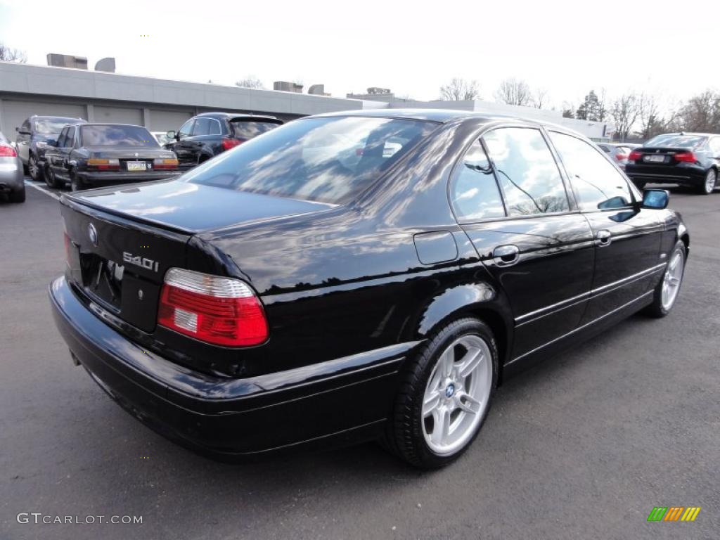 2002 5 Series 540i Sedan - Jet Black / Black photo #8