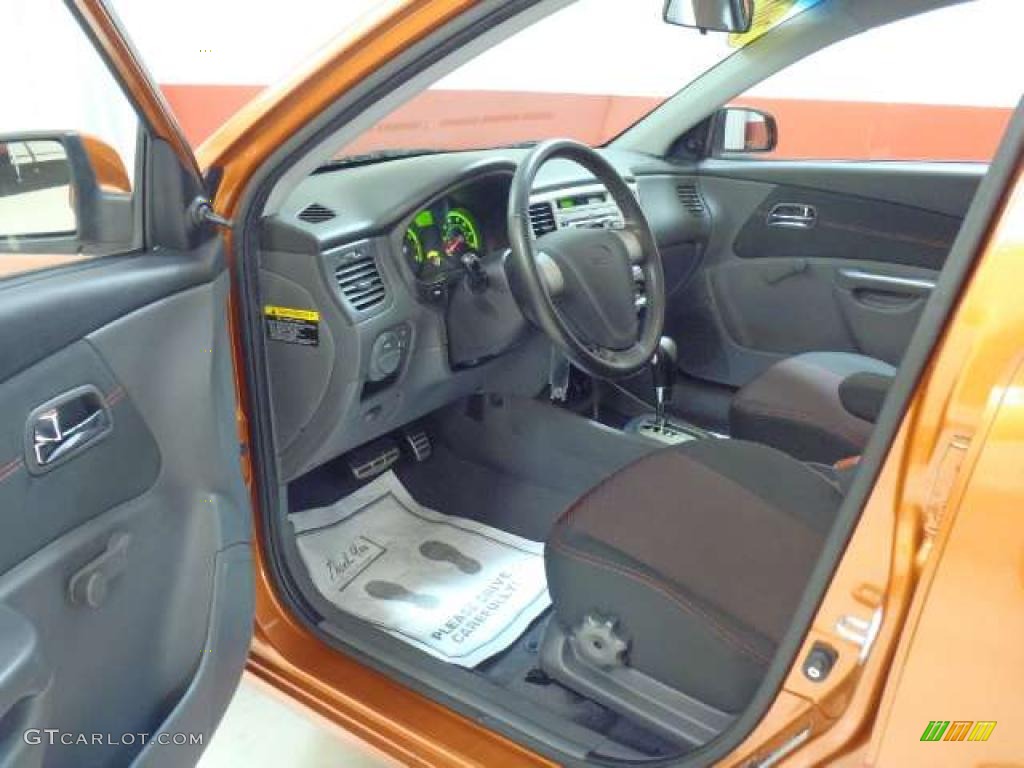Gray Interior 2009 Kia Rio Rio5 LX Hatchback Photo #46136827