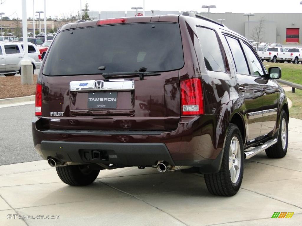 Dark Cherry Pearl 2009 Honda Pilot EX-L Exterior Photo #46136908