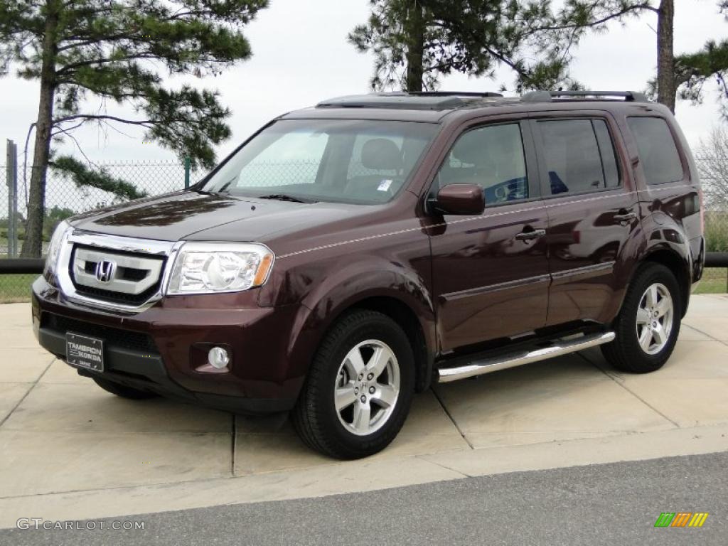 Dark Cherry Pearl 2009 Honda Pilot EX-L Exterior Photo #46136962
