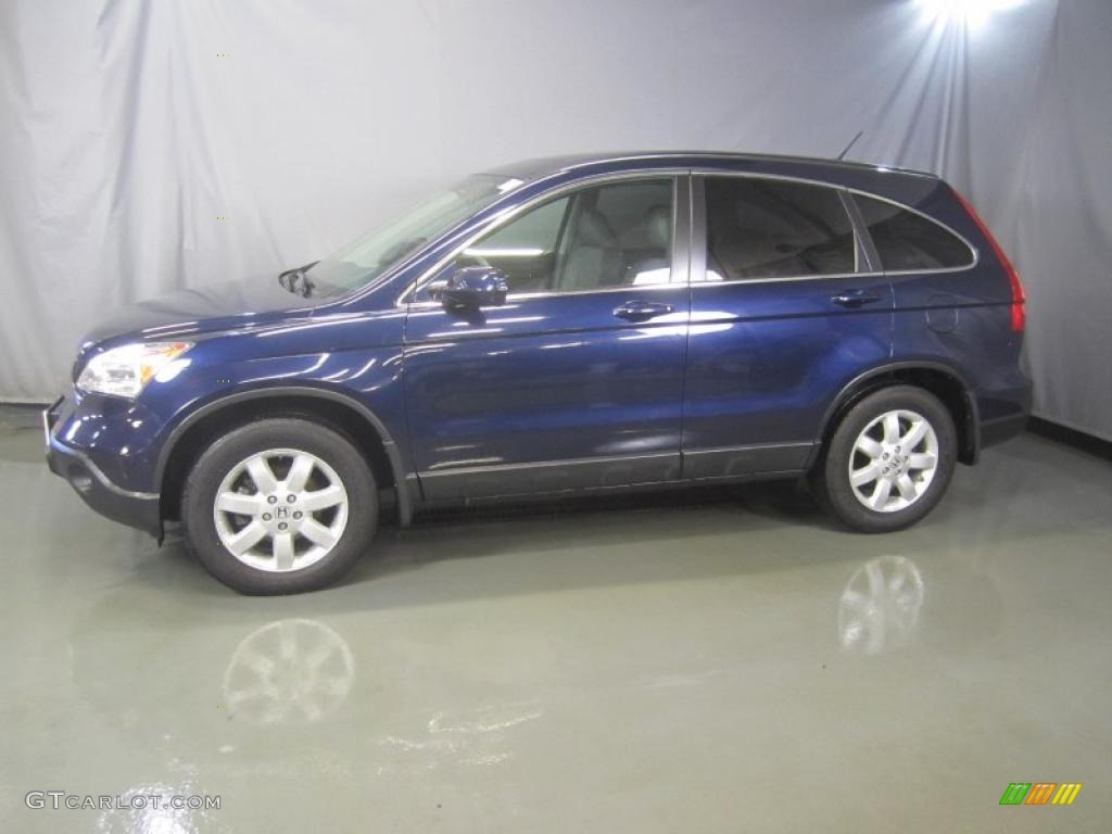 2008 CR-V EX-L 4WD - Royal Blue Pearl / Gray photo #3