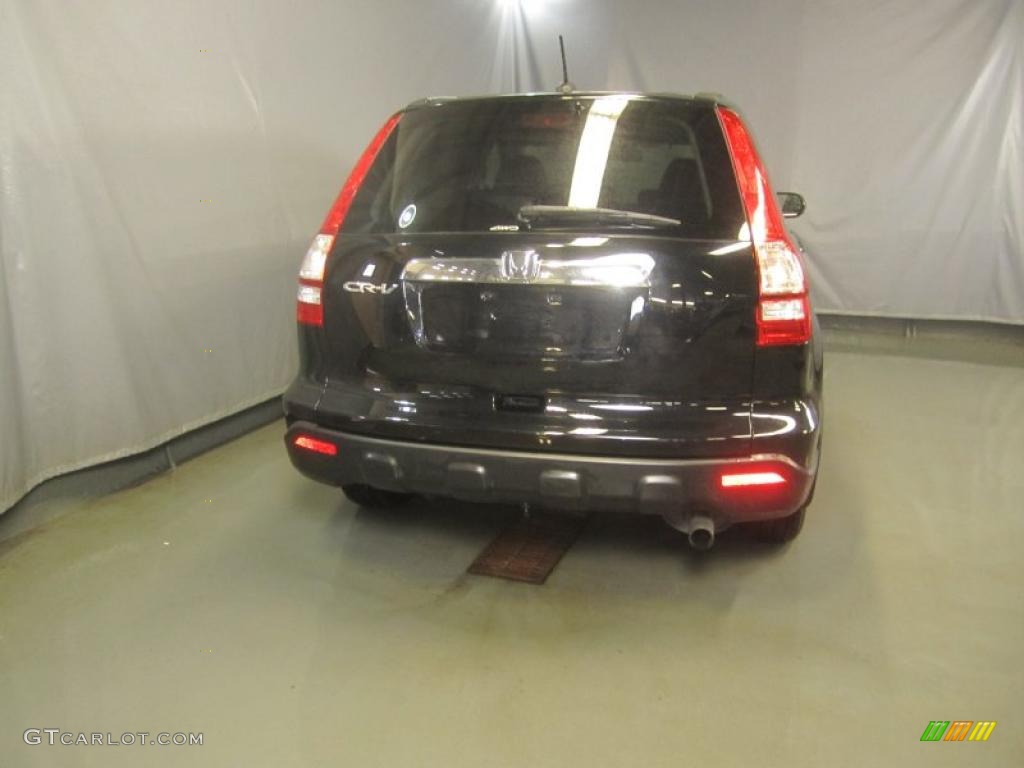 2008 CR-V EX-L 4WD - Nighthawk Black Pearl / Black photo #10