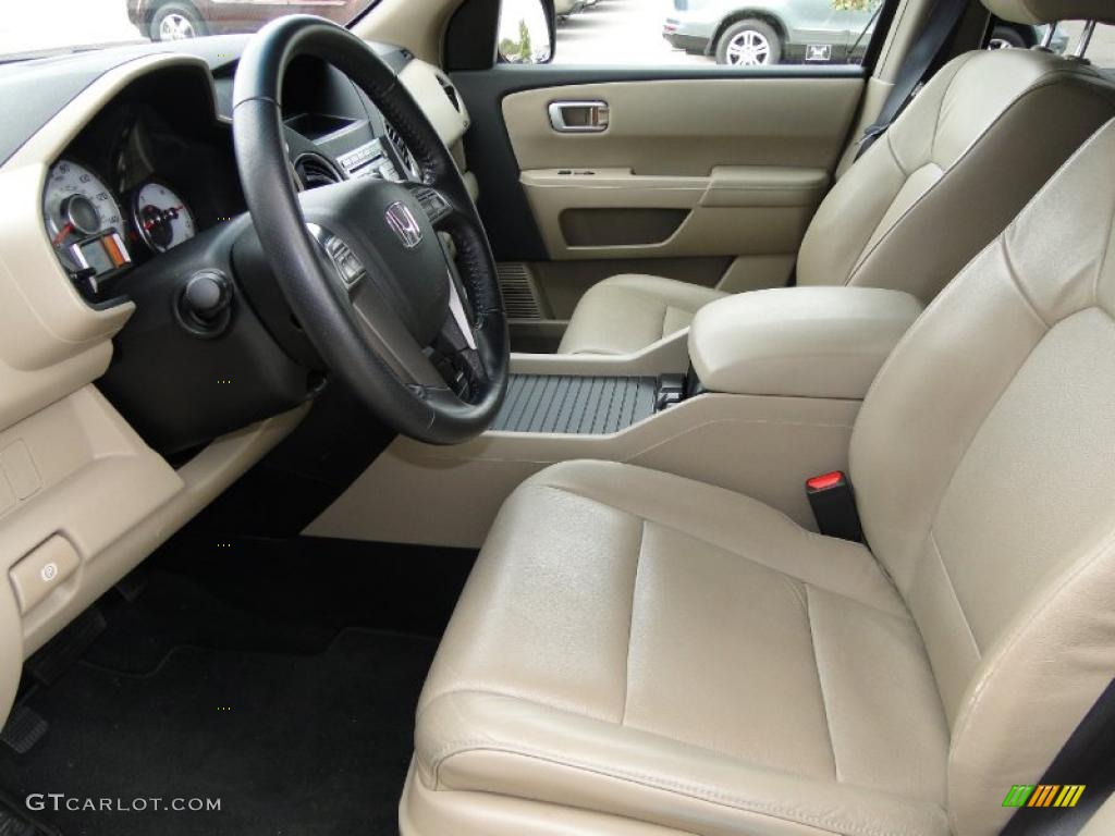 Beige Interior 2009 Honda Pilot EX-L Photo #46137490