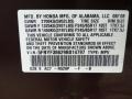 R529P: Dark Cherry Pearl 2009 Honda Pilot EX-L Color Code