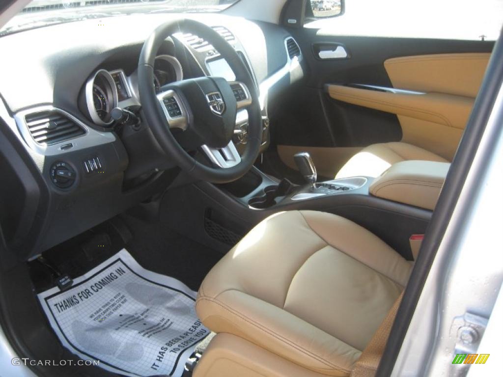 Black/Tan Interior 2011 Dodge Journey Lux Photo #46138378