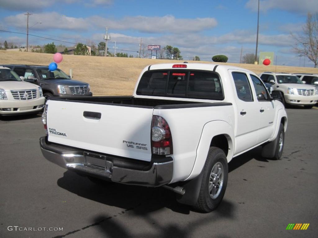 Super White 2011 Toyota Tacoma V6 SR5 PreRunner Double Cab Exterior Photo #46138648