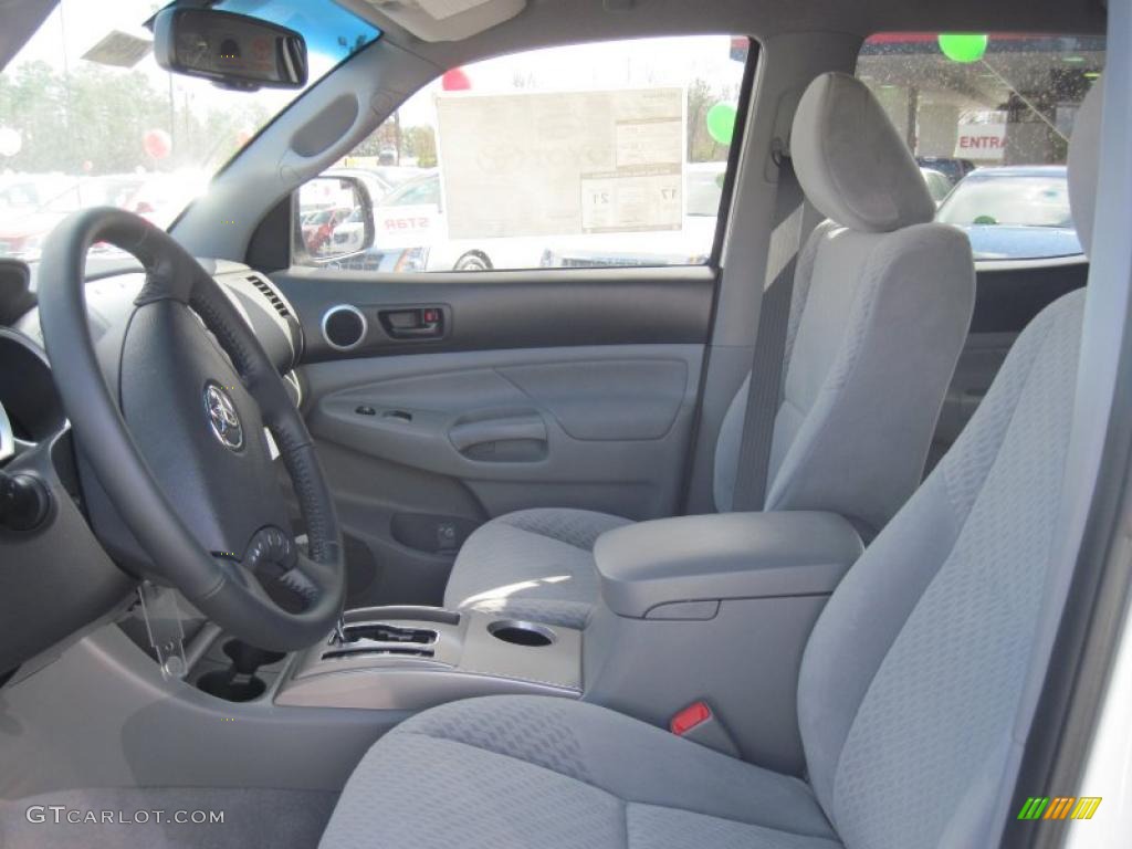 Graphite Gray Interior 2011 Toyota Tacoma V6 SR5 PreRunner Double Cab Photo #46138711