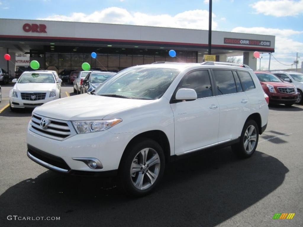 2011 Highlander Limited - Blizzard White Pearl / Sand Beige photo #1