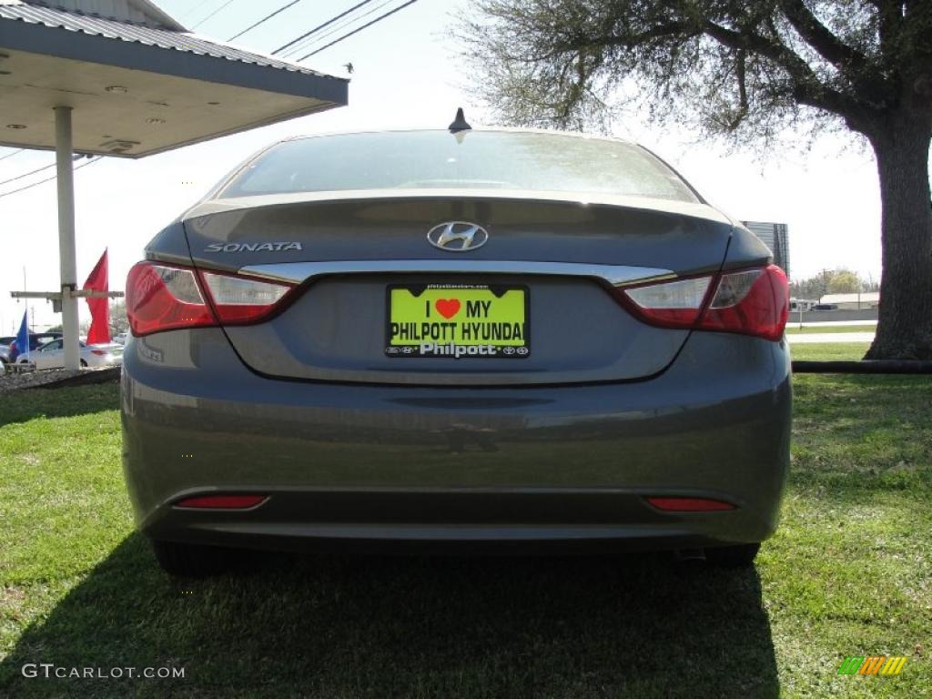 2011 Sonata GLS - Radiant Silver / Gray photo #41