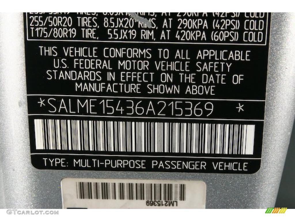 2006 Range Rover HSE - Zambezi Silver Metallic / Charcoal/Jet photo #47