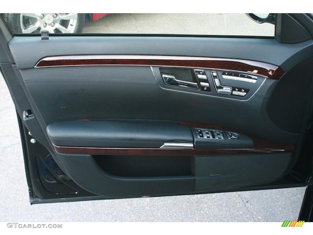 2007 Mercedes-Benz S 600 Sedan Black Door Panel Photo #46142059