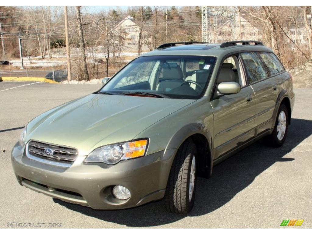 2005 Outback 2.5i Limited Wagon - Willow Green Opal / Taupe photo #1