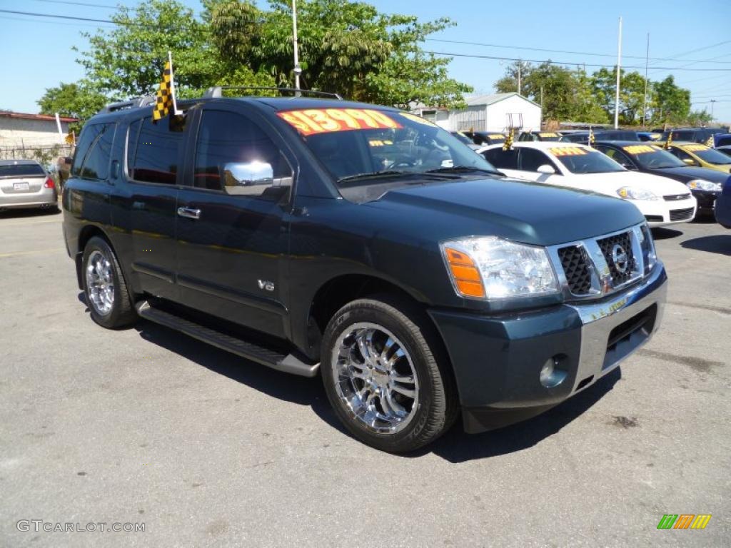 Deep Water Blue Nissan Armada