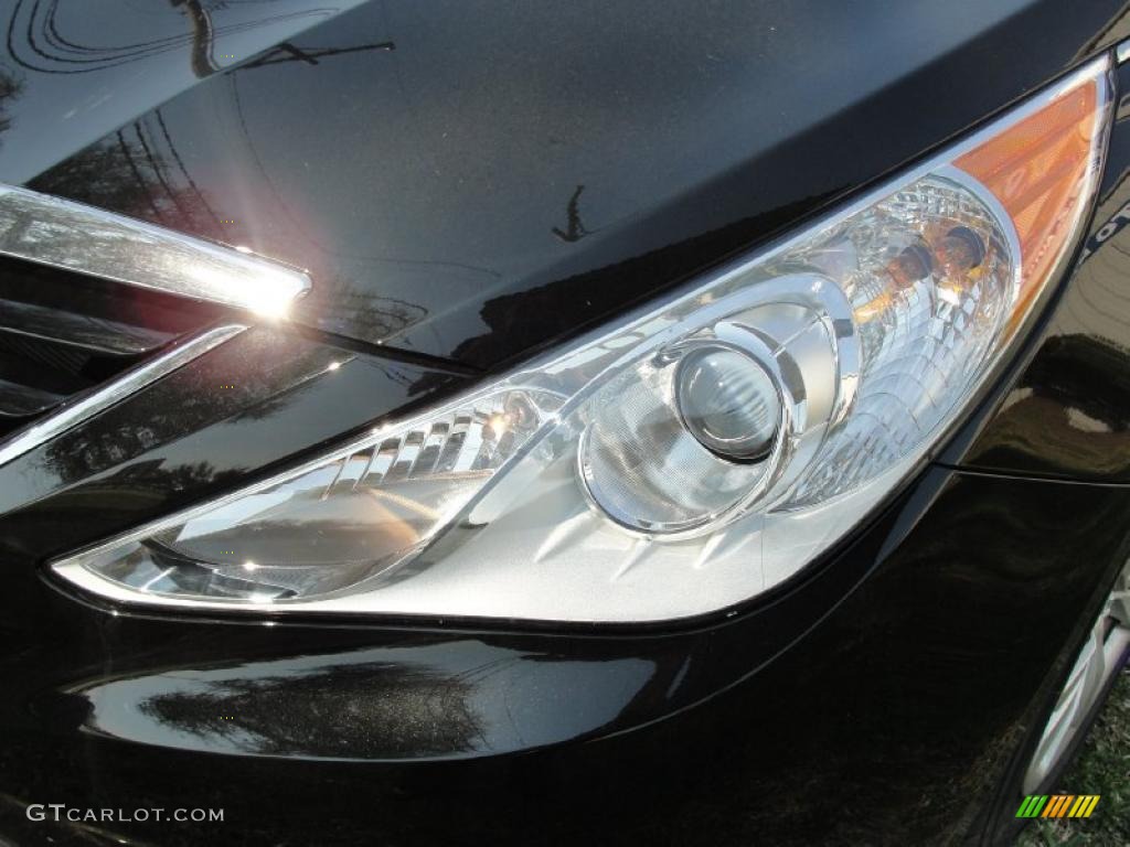 2011 Sonata GLS - Midnight Black / Camel photo #9