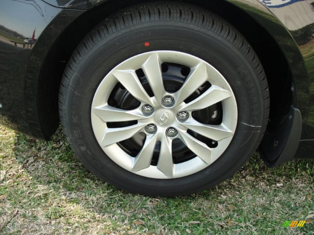 2011 Sonata GLS - Midnight Black / Camel photo #11